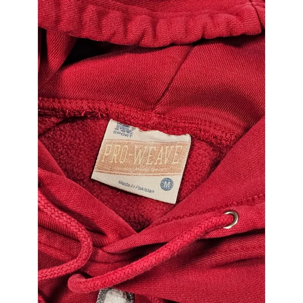 MV Sport Pro-Weave Alabama Crimson Tide Hoodie Red Sweatshirt Mens Medium - Picture 7 of 8